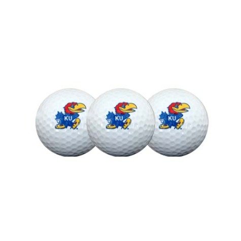 Kansas Jayhawks Ncaa Golf Ball 3-pack