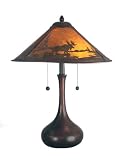 Dale Tiffany TT80484 Wilderness Table Lamp, Antique Bronze and Mica Shade 31uzJBuGs5L. SL160 Dale Tiffany TT80484 Wilderness Table Lamp, Antique Bronze and Mica Shade