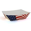 Southern Champion Tray 0532 #50 Paperboard USA Flag Food Tray, 1/2-lb Capacity (Case of 1000)