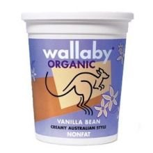 Wallaby Yogurt Company Organic Vanilla Bean Blended Nonfat Yogurt, 32 Ounce -- 6 per case.