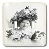 Taiche - Vintage Posters - Easter - Easter Bonnet - easter, woman, hat, chicks, flowers, bonnet, vintage - Light Switch Covers - double toggle switch