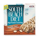 Cereal Bars, High Protein Maple Nut, 6oz, 5 Bars/Box, from South Beach Diet