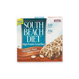 Cereal Bars, High Protein Maple Nut, 6oz, 5 Bars/Box, from South Beach Diet