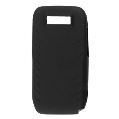 Gino Solid Black Smooth Silicone Skin Cover for Nokia E71