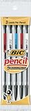 BIC(R) Mechanical Pencils, 0.7 mm, Black Barrel, Pack Of 5