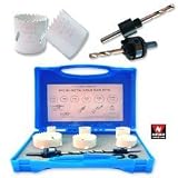 Professional Electrician's 9 Piece Bi-Metal Hole Saw Kit by Neiko