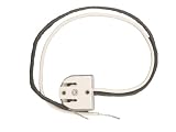 read full review Leviton 13080-W Medium Base, Bi-Pin, Standard Fluorescent Lampholder, U-Shaped Lamp, Butt-On, Straight-In Double Edge, Quick-Connect 18AWG, White