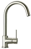 La Toscana 78PW250 Elba Single Handle Bathroom Faucet with Metal Pop-Up Drain, Brushed Nickel