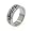 7mm Wide Mens and Womens Titanium Black Celtic Scrollwork Wedding Band Ring Size 6(Size 6,7,8,9,10,11,12)