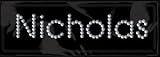 Me & My Big Ideas Rhinestone/Brad Name Stickers, Nicholas/Aluminum Brad