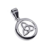 Celtic knot Polish Finish Sterling Silver Pendant Charm