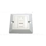 Cat5e Single Socket RJ45 Ethernet Network Face Plate