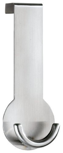 Wenko 4468050100 T&uuml;rhaken Rondo - Edelstahl matt, rostfrei, 5.5 x 14 x 4.5 cm