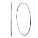 Sterling Silver Large Hoop Earrings (70 MM title=