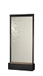 Waterfall Grande Center Mount Fountain Black with Clear Glass By Bluworld