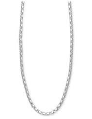 Giani Bernini Sterling Silver Necklace, 20" Popcorn Link Chain