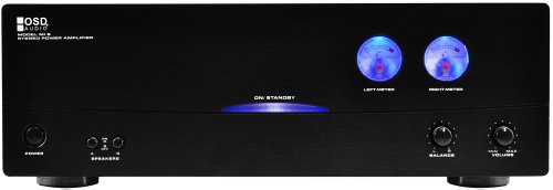 OSD Audio AMP300 2-Channel Dual-Source 300-Watt High Definition Power Amplifier (Black)