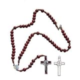 St. Benedict Wooden Rosary This 6mm Wooden St. Benedict Rosary Comes with a Clasp. 15"l