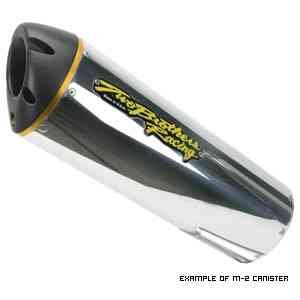 New Genuine Two Brothers Racing Exhaust / Kawasaki Ninja 250R (2008) V.A.L.E. Slip-on Exhaust Systems - M-2 Aluminum canister / Pt # 005-2080406V