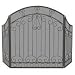 UniFlame 3 Fold Black Wrought Iron Screen W/ Bars