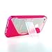 Leegoal(TM) Pink S-Line Wave Design TPU Bumper Gel Shell Back Case Cover Skin with Stand for iphone 5 5G 5th