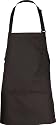 Chef Works F10 3-Pocket Bib Apron, 24-Inch Length by 28-Inch Width, Black