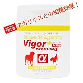 ����p�v���~�A���T�v�������g�@Premium Pet Supplements Vigor+�i�r�K�[�v���X�jfor Dogs �v���~�A�����i�����x�v���|���X���A�K���N�X�z���I�j