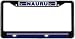 Nauru Naoero Flag Black License Plate Frame Metal Holder