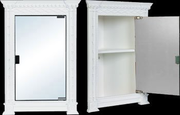 Corner Cabinets White Urethane 1/2 W