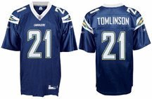 LaDainian Tomlinson San Diego Chargers #21 Replica Reebok NFL Football Jersey (Navy)