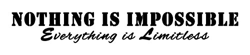 Nothing is Impossible Wall Decal: Quote Wall Decals – Made In The USA For Superior Quality. The Nothing is Impossible Wall Decal Is Among Our Best Inspirational Quotes Wall Decals!