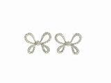 Platinum and Diamond Loopy Bows by Lucie Campbell