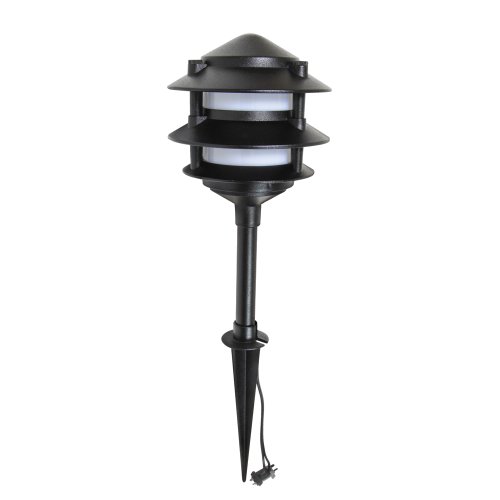 LED Cast Metal Tier Light, Black