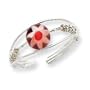 Sterling Silver Red Bead Toe Ring