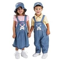 Personalized Denim Easter Bunny Dress