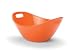 Rachael Ray Stoneware Salad Serving Bowl, 15-Inch, Orange