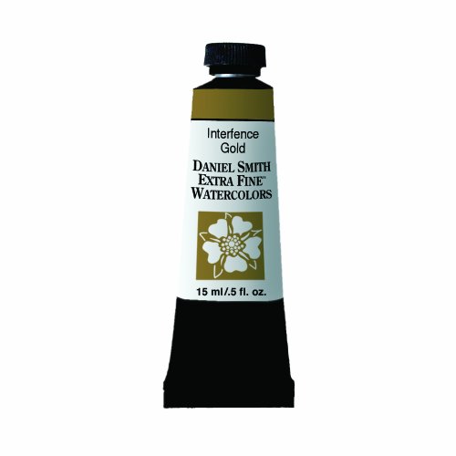 Daniel Smith Extra Fine Watercolor 15ml Paint Tube, Interference, Gold