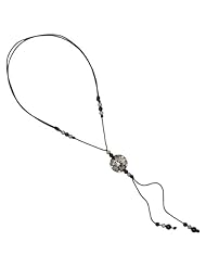 2.96 Cts Pave Diamond Disc Connector Charm 925 Sterling Silver Macrame Necklace Jewelry