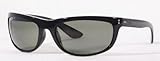 Ray Ban Balorama (RB4089) Black/Crystal Green G15 Sunglasses (RB4089-601-58-19-135)