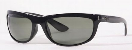 Ray Ban Balorama (RB4089) Black/Crystal Green G15 Sunglasses (RB4089-601-58-19-135)