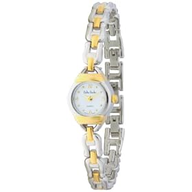 Delta Burke Womens 79023 Two-Tone Open Link Bracelet Watch