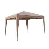 Milan Folding Patio Gazebo with Black Carry Bag Fabric