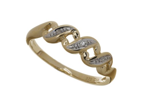 Damen-Ring 9 Karat (375) Gelbgold Gr. 52 (16.6)  Diamanten PR07767K Preisvergleich