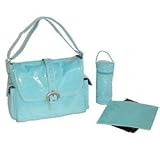 Laminated Buckle Bag Baby Blue