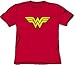 Wonder Woman Logo Adult Red T-Shirt Tee Shirt