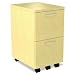 SedinaAG Series Mobile File/File Pedestal, 15-3/8w x 20d x 27-1/2h, Maple