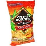 On The Border Cafe Style Tortilla Chips - 24 oz. - CASE PACK OF 4