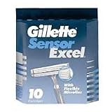 Gillette Sensor Excel Shaving Cartridges For Men - 10 ea
