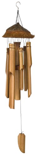 Asli Arts Coconut Husk Windchime, Medium, 28-Inch Long Asli Arts Coconut Husk Windchime, Medium, 28-Inch Long