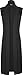 WearAll Women's Long Midi Sleeveless Open Plain Cardigan Waistcoat - Black - US 4-6 (UK 8-10)